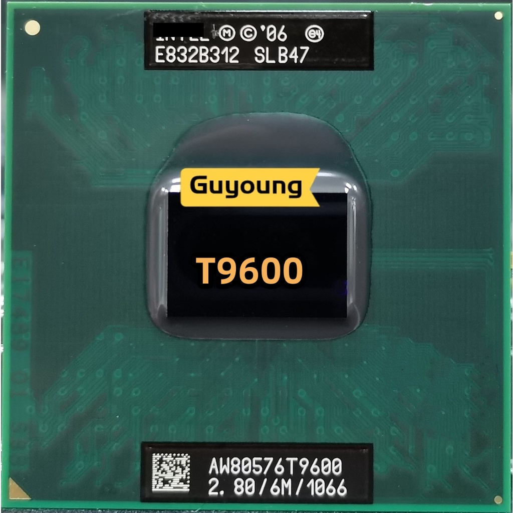 Core 2 Duo T9600 SLG9F SLB47 2.8 GHz Processador De CPU De