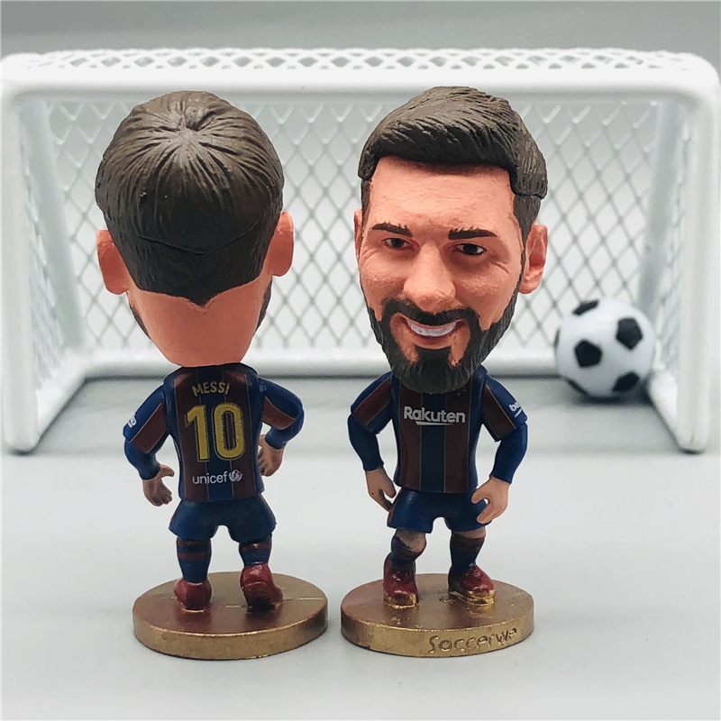 Soccerwe 7cm Altura Jogador De Futebol Star Mini Cartoon Doll