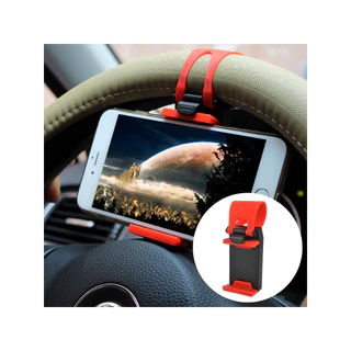 Suporte de Celular Universal com Presilha para Volante de Carro / Bicicleta