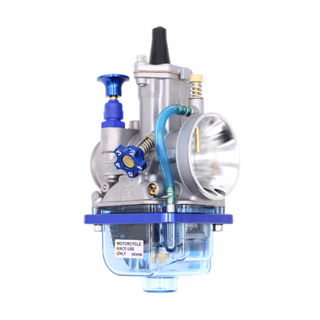 Carburador De Motocicleta Para Keihin Koso OKO Power Jet PWK 24mm 26mm 28mm 30mm 32mm 34mm 2T 4T Tigela De Cobertura Azul Transparente CNC Velocidade Ajustável SUDCO Carburador Carburedor