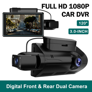 Asawin WiFi Dash Camera 3.16In IPS Double Cameras for Car Video