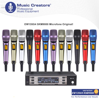 SENNHEISER EW135G4 UHF Microfone De Mão Profissional Sem Fio De Canal Duplo Desempenho Dinâmico De Palco