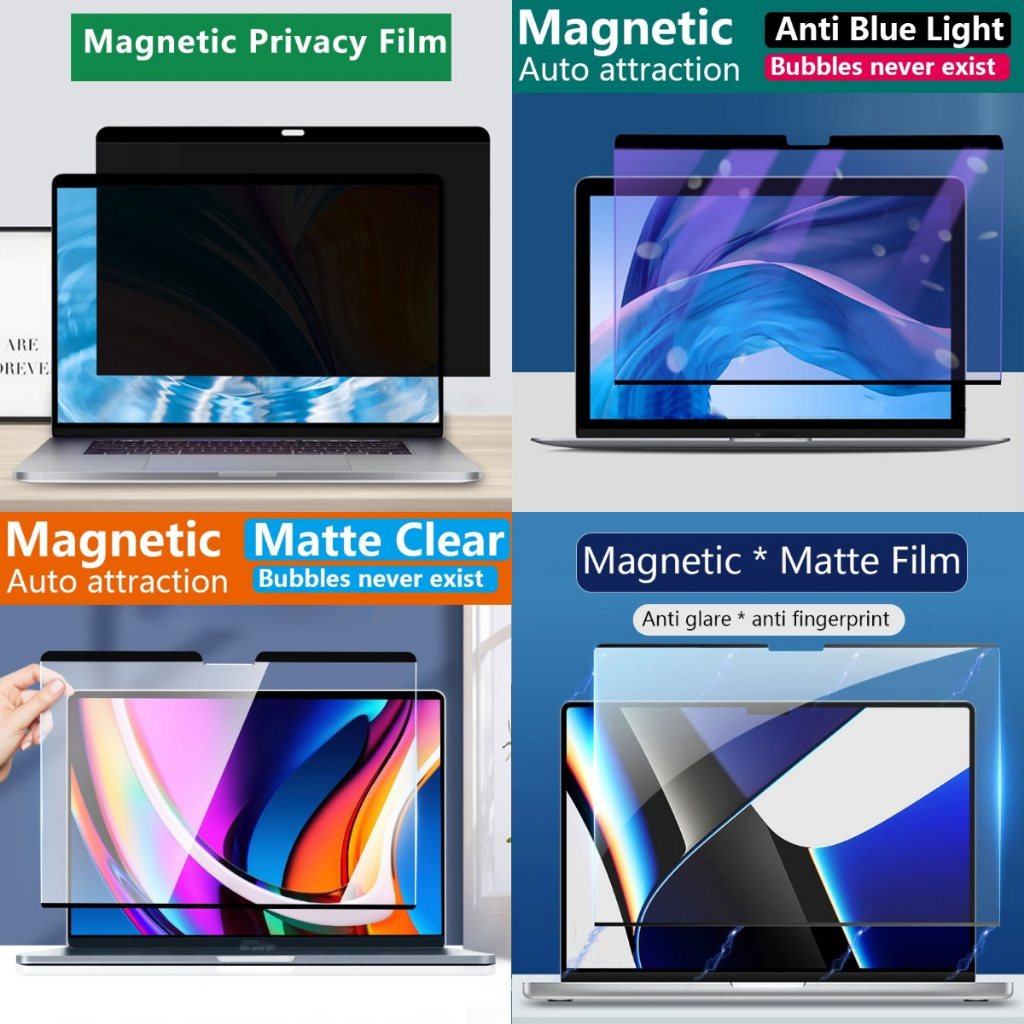 Pellicola Privacy Per MacBook Air 15" 2023 M2 - Schermo Antiriflesso E Anti Luce Blu Rimovibile - Foto 4