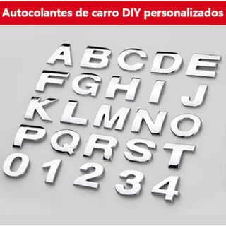 acessórios para carro Modificação Do Logotipo Carro Autocolantes De Cartas Em Inglês Palavras 3D estereoscópico DIY