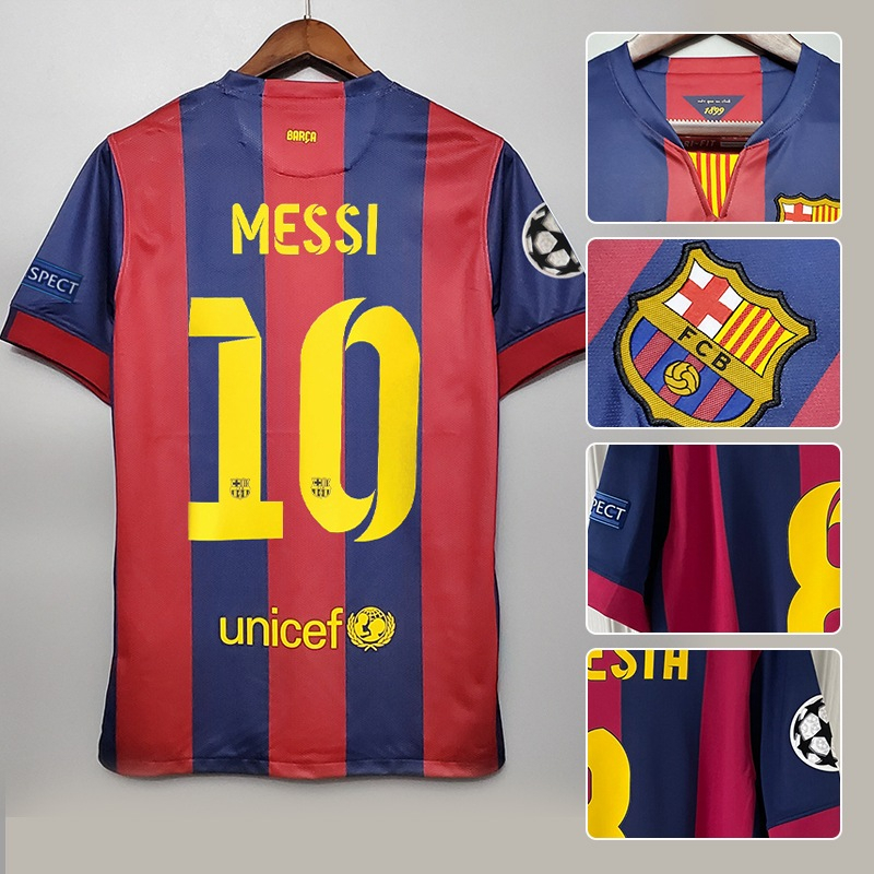 14-15 Barcelona Jersey Macy Nemar Liga Européia Personalizada De