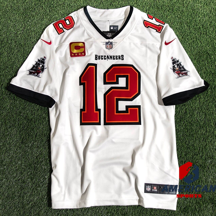 Masculino Camiseta NFL Tampa Bay Buccaneers Tom Brady Regata Branco Limitado Camisa De Futebol Americana Jersey