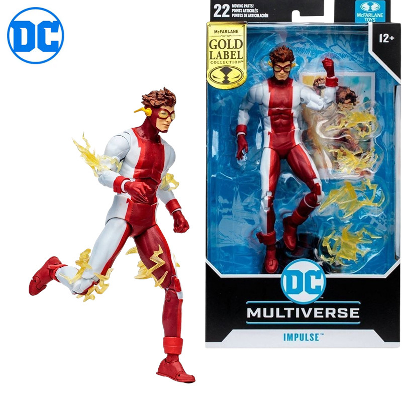 Impulso Original Do Mcfarlane DC Comics Impulse (Gold Label) De 7 Polegadas De Ação Figura De Brinquedo