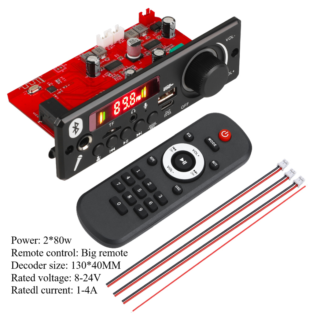 J&M 160W Decodificador Mp3 Bluetooth Placa Decodificador Bluetooth