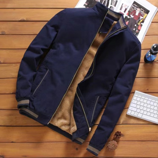 [Mais Veludo] Jaquetas masculinas grossas de inverno moda simples de algodão（Não há pelúcia adicionada dentro das mangas） M-5XL