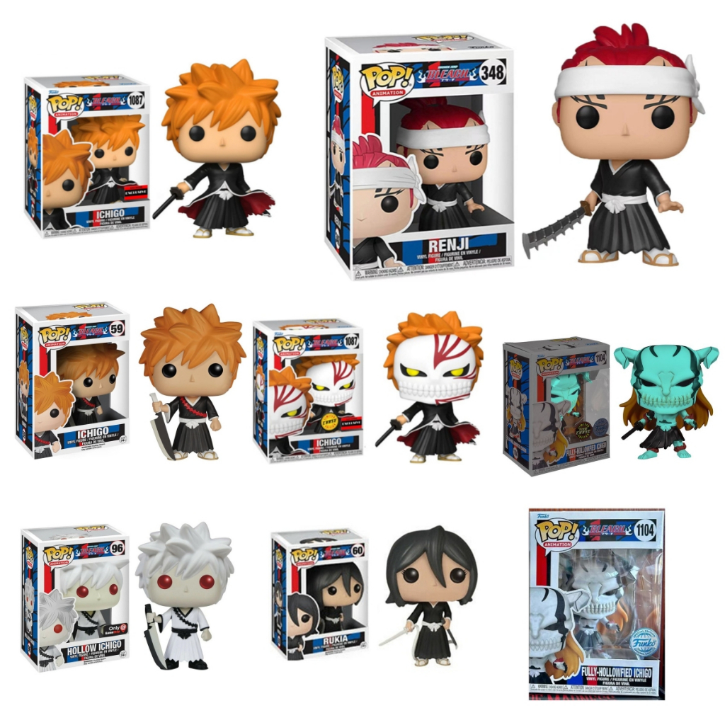 Funko Pop Anime : Bleach - Ichigo Rukia Hollow Ichigo Brinquedo Figura de ação