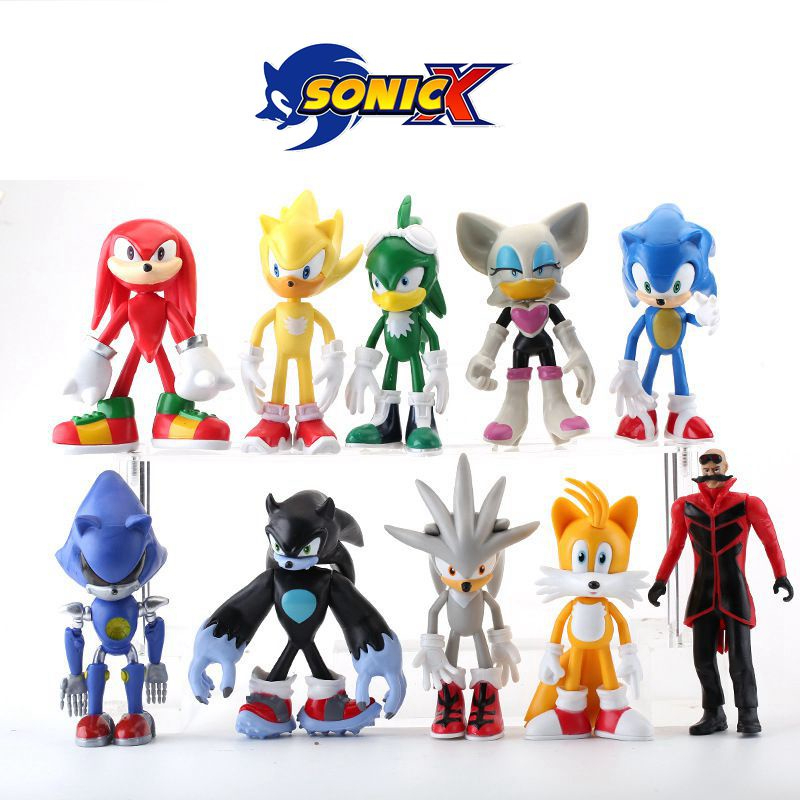 Kit Bonecos Sonic Conjunto Com 6 personagens. em Promoção na