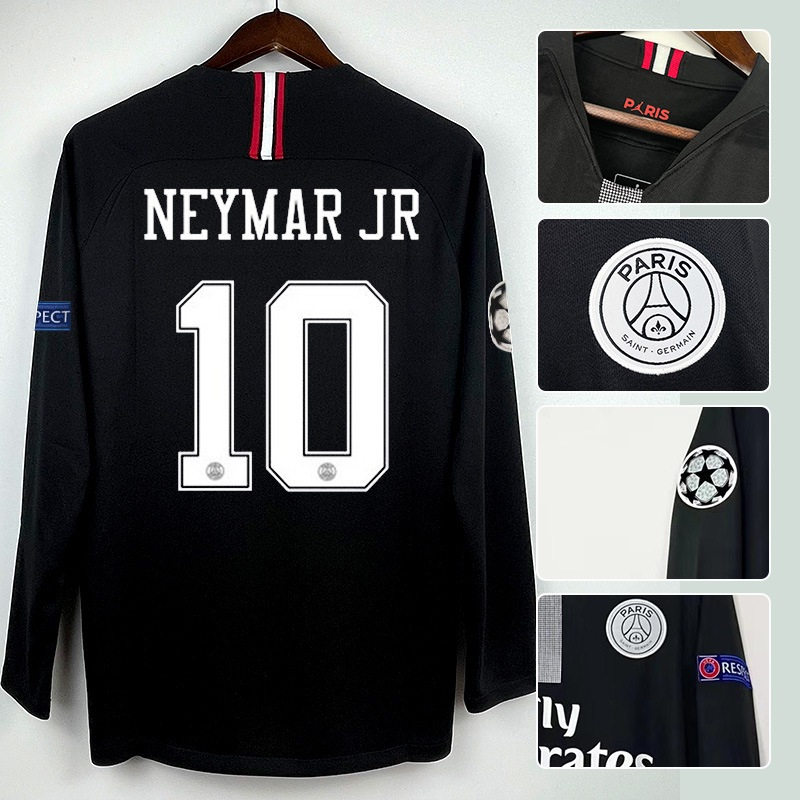 Paris Saint Germain 10 Neymar Vintage Camisa De Futebol Personalizada De Manga Comprida 18-19