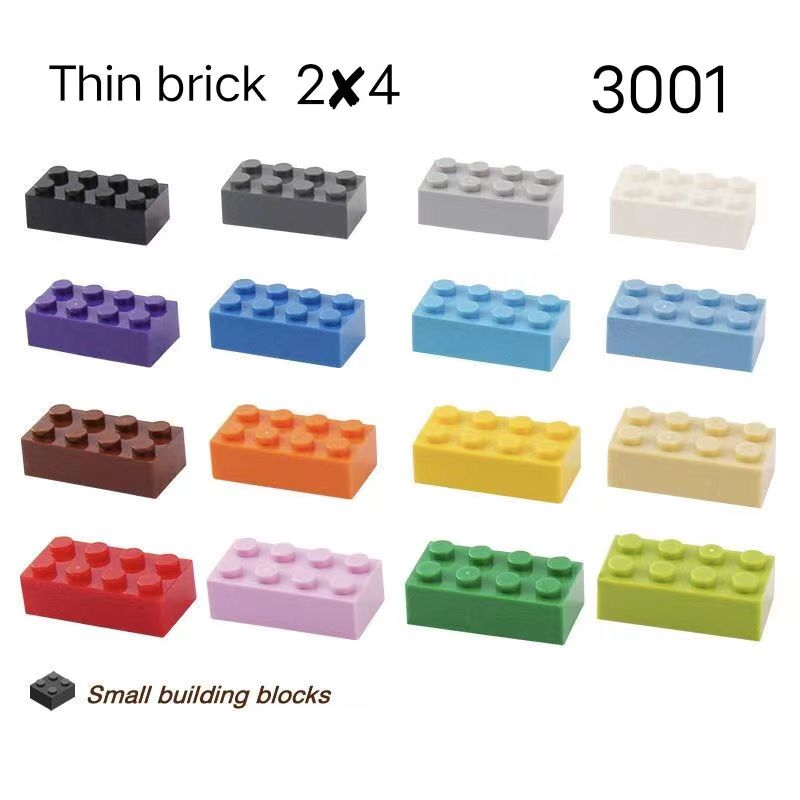 Peças De Montagem MOC De Pequenas Partículas High Brick 2x4 Compatíveis Lego 3001 Brinquedos Educativos De Bloco De Construção