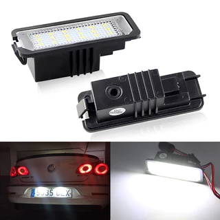 2 Pçs Canbus LED Luz Da Placa De Licença Para VW Fox Bora Lupo Novo Besouro Scirocco Phaeton Coelho T-Roc