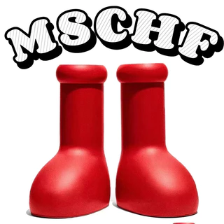 2023 MSCHF Astro Boy Botas Vermelhas Grandes À Prova D'água Para Homens E Mulheres (Tamanho : 34-45)