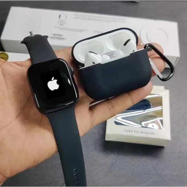 Apple watch Série 9 + Airpods pro TWS Fone De Ouvido Bluetooth Sem Fio