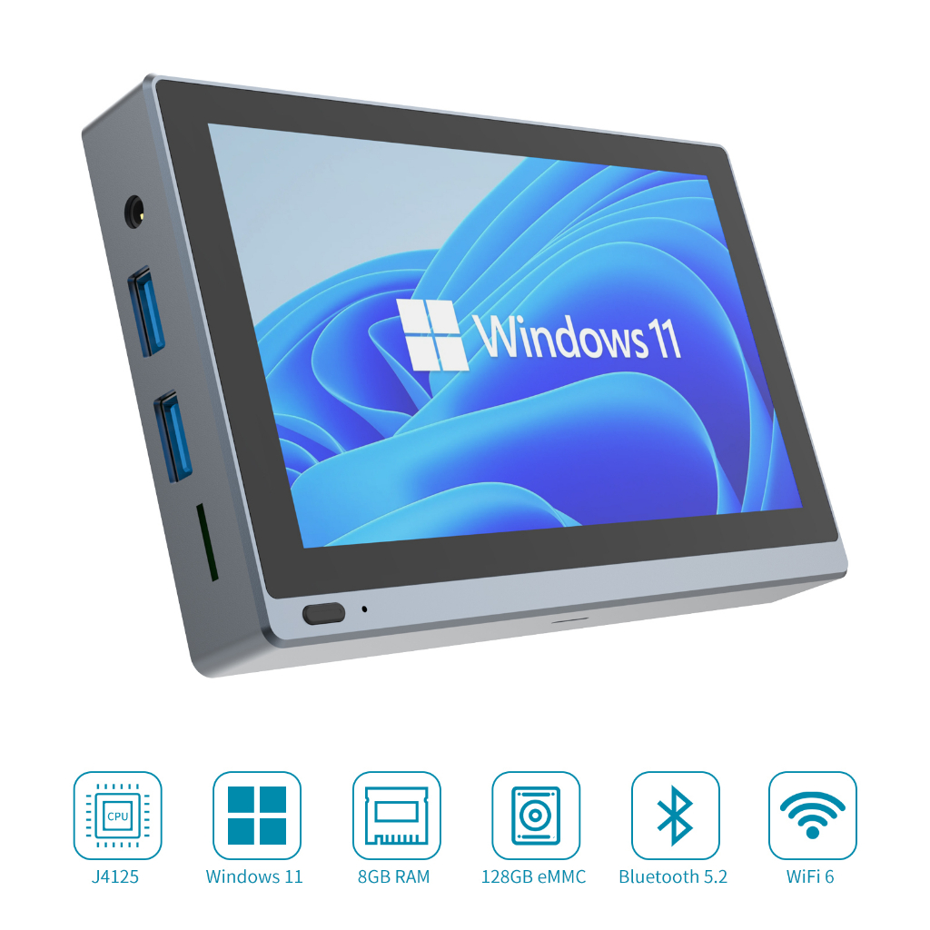HiGolePC M1 Intel Celeron Mini Computador , CPU J4125 8GB ROM 128GB De ...