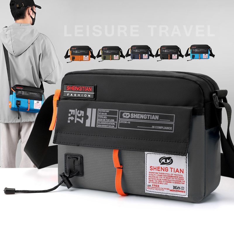 Bolsa Masculina Casual Mensageiro Impermeável Material Para Celular Moda De Ombro Homens