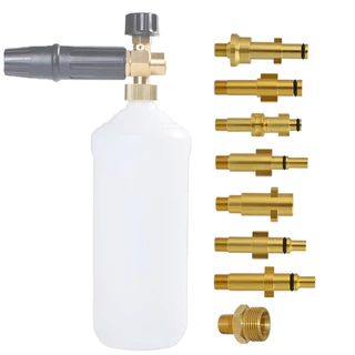 Adaptador De Metal Bocal De Espuma Gerador Pistola De Alta Pressão Lavador De Sabão Para Nilfisk Karcher Huter Elitech Lavor