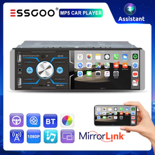 ESSGOO Single 1 Din Car Player 4.1 " Polegada Tela Touch Bluetooth FM Rádio Para Carro Link Miror Central MP5 Suporte USB/TF