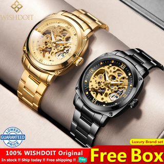 [Escolha De Valor] [] 100 % WISHDOIT Relógio Mecânico Automático Para Homens Original À Prova D