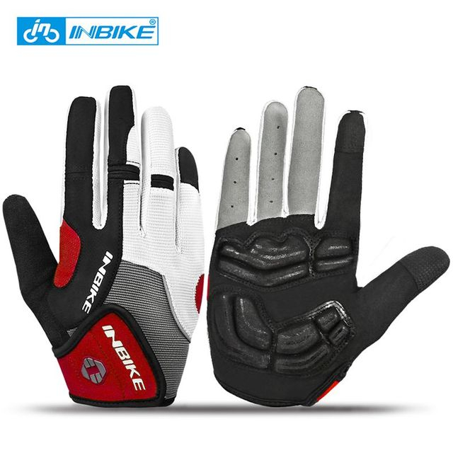 INBIKE Luvas Esportivas De Ciclismo À Prova De Choque Com Tela Sensível Ao Toque MTB Luva De Motocicleta Pano De Inverno Mulher Homem