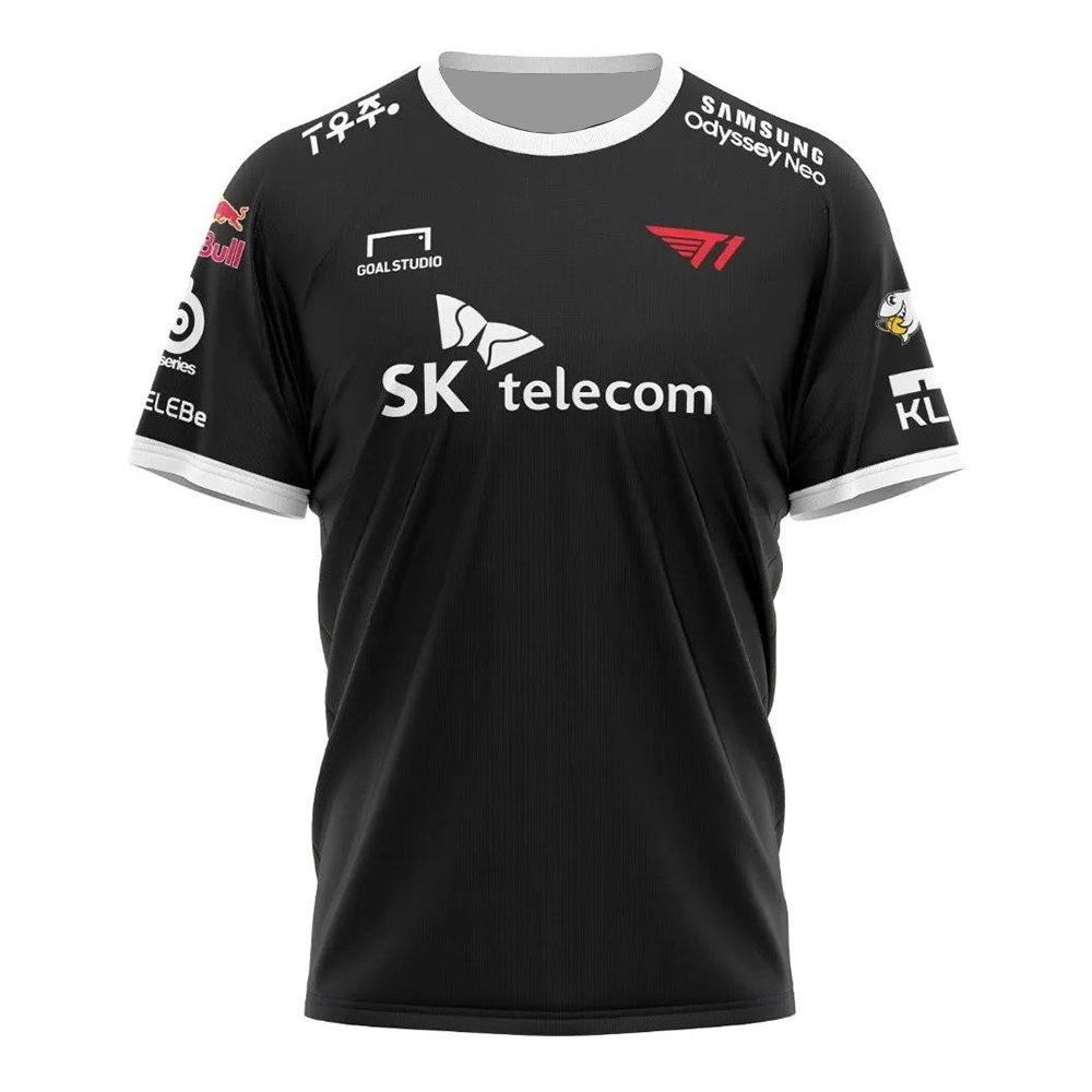 2023 SKTelecom T1 Jersey Faker Fan T-Shirt LOL LCK Uniformes Esportivos De Apoio Tee Men Casual Tops