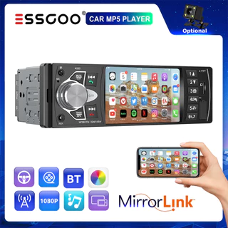 ESSGOO Single Din 4.1 " Inch Rádio Estéreo Para Carro Bluetooth Central Multimídia MP5 Player FM Autoradio Car TF/AUX/USB