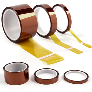 Fita De Alta Temperatura 5mm 8mm 10mm 12mm 20mm 30mm Profissional100ft Resistente Ao Calor Isolamento Eletrônico Da Indústria Solda Polyimide Kap