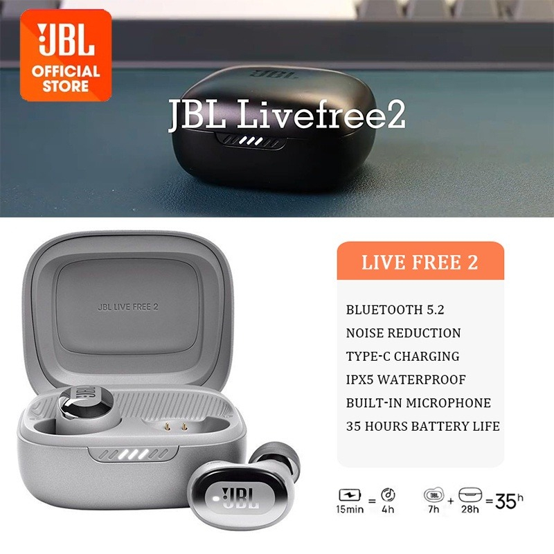 JBL LIVE FREE 2 Ruído Ativo Inteligente Cancelando O Verdadeiro Fone De Ouvido Bluetooth Sem Fio