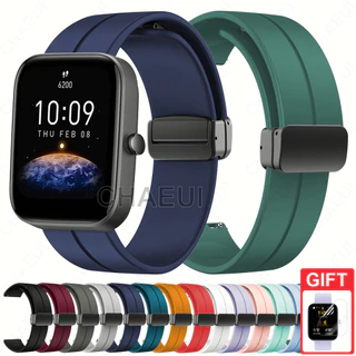 Pulseira De Silicone Acessórios Para Amazfit Bip 6 5 Unity 3 U Pro GTS 4 Mini GTS3 GTS2