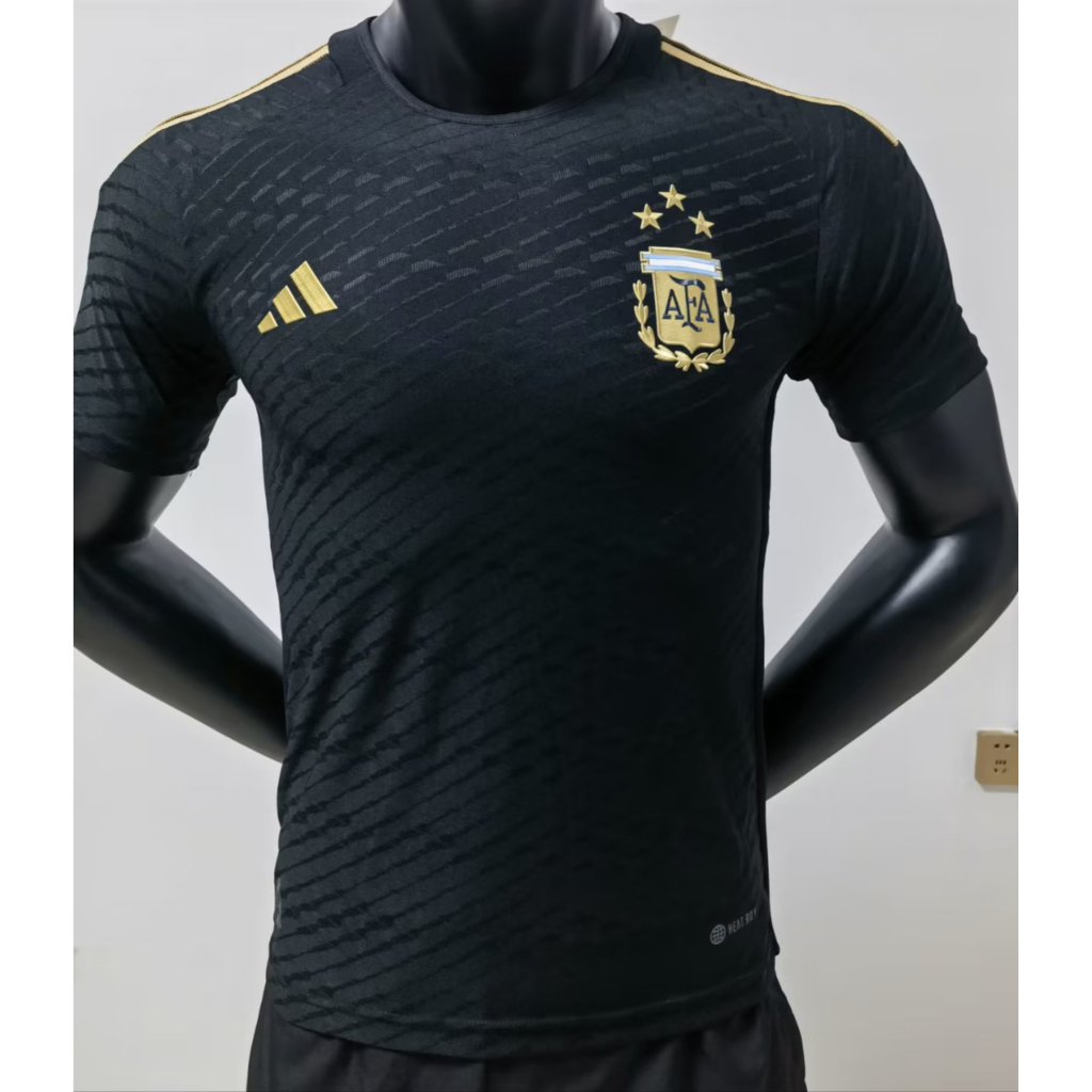Argentina 2023-2024 Novo Preto (Edição Jogador) Camisa De Futebol De Alta Qualidade Thai Versão 1.1