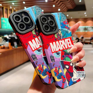 Anti queda em quatro cantos Quebra cabeça Spider Man capinha capa para iPhone 14 13 12 11 Pro Max XR XS X 7 8 plus