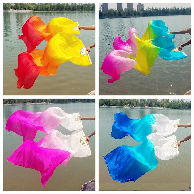 1 Par 1.8M Ventre Esquerdo + Direito Dançando Véus Longos