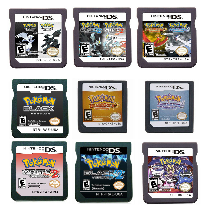 3DS NDS 64-bit GBA Cartucho De Vídeo Game Console Cartão Pokémon