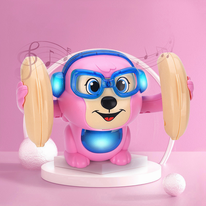 Macaco Elétrico flip monkey , Iluminação Infantil , Música , Modelo animal  , Brinquedo , Desenho Animado De Indução Controlado Por Voz , banana  Rolante