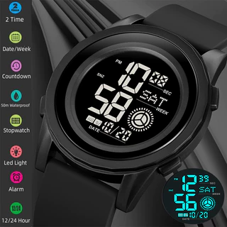 Skmei Led Watch for Man Marca Original Cronômetro Multifuncional Relógio De Pulso Digital Masculino De Moda Dual Time