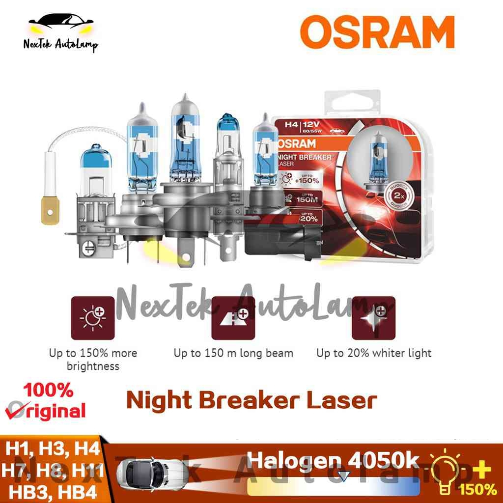 H8 Night Breaker Laser Lâmpada Osram Par +150% Iluminação