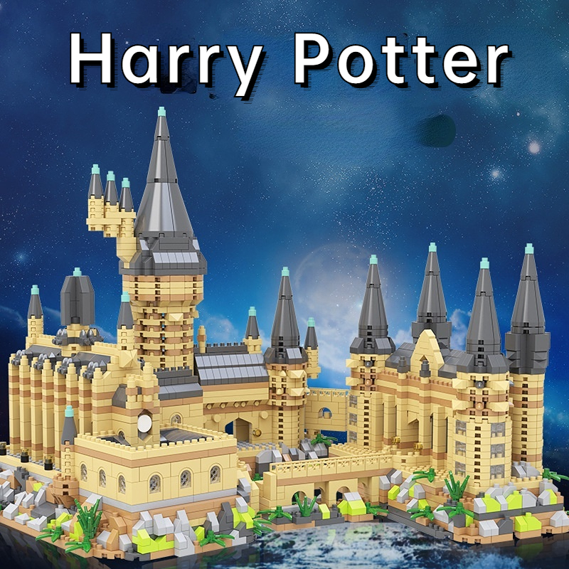 Harry Potter Hogwarts Castelos Mágicos Garotos Do Castelo Montados Blocos De Construção Brinquedos