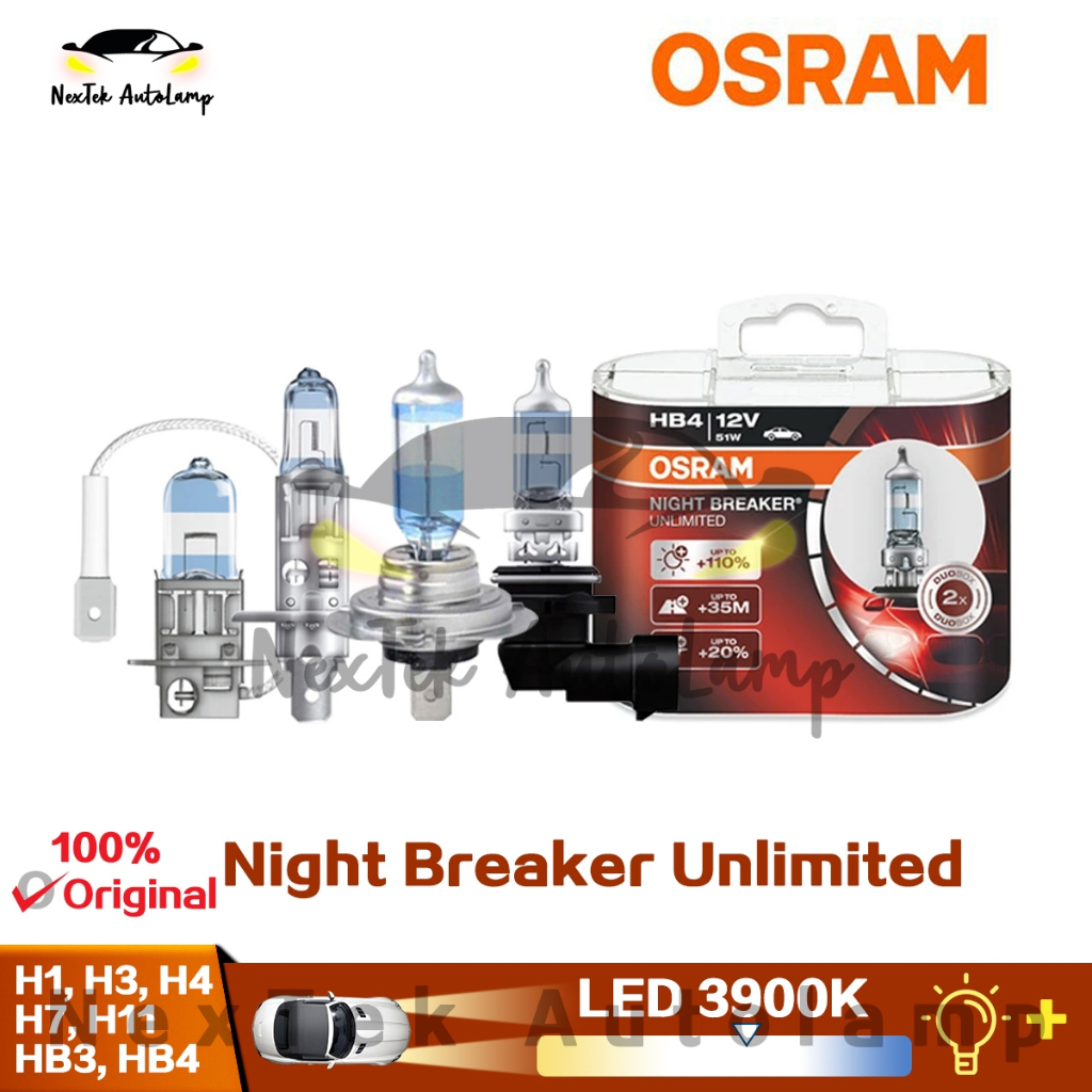 2x H7 Night Breaker Silver +100% OSRAM 64210NBS 55W 12V nightbreaker fog  Germany