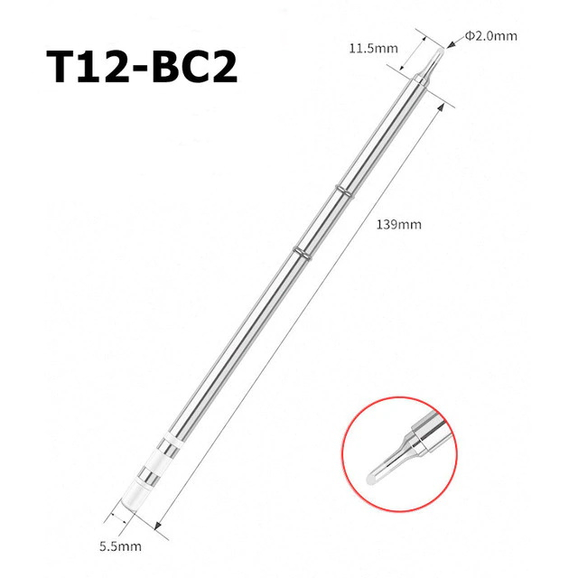 T12-D4) Punte Per Saldatura Sostituiscono Punta In Ferro Saldatura - Foto 3