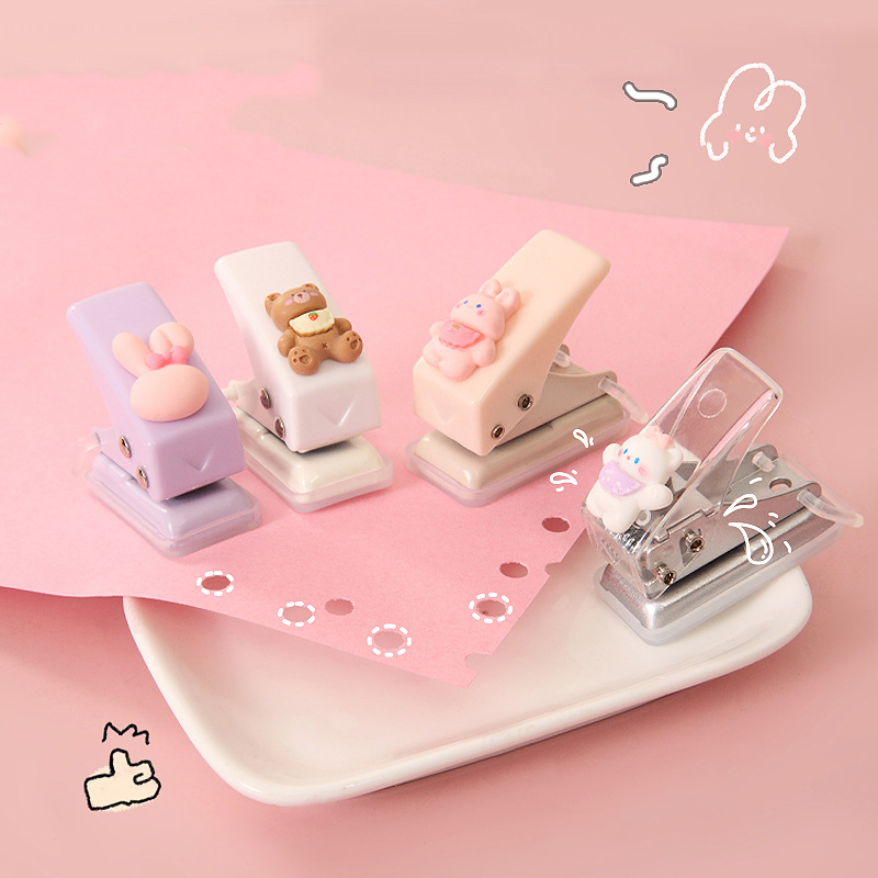 Mr. Paper 1 piece mini Furo único perfurador Bonito desenho animado ...