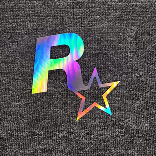 Autocolantes Rockstar Games GTA5 Decoração Refletiva Para Tampa Do Tanque De Combustível Pára-Brisas Motos Tronco Telefone Laptop