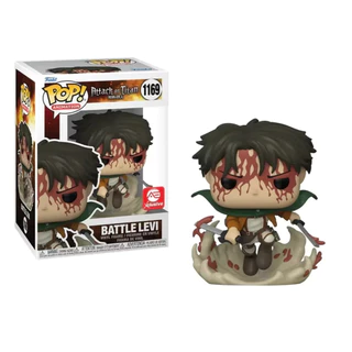 Funko Pop ! Bonecos Modelo De Ação De Vinil Attack on Titan Levi-Ackerman Batalha Danos