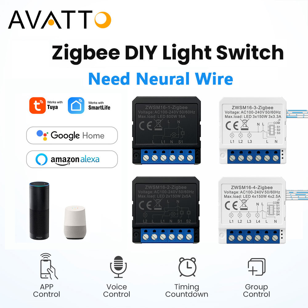 Interruptor WIFI 7-32V 12V 24V 220V Tuya Smart Life APP Pulsador  Interruptor de Luz RF 433Mhz Control DIY Relé Módulo Temporizador Google  Home Alexa