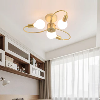 Luminária De Teto De Ferro Minimalista Moderno Lustre De Cotovelo Criativo