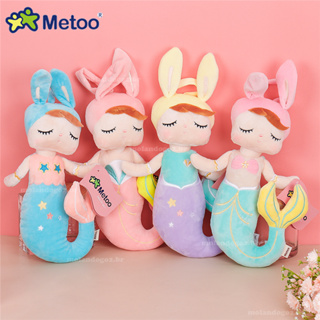 Brinquedos Originais Metoo Plush Angela Bonecas Sereia Sonhando Menina Peluche Coelho Recheado 38cm Presente De Natal