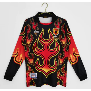 1998 Retro Japão Soccer Jerseys Goleiro Vermelho 98 99 Camisa De Manga Comprida De Futebol