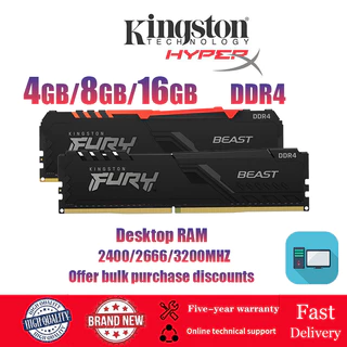 【 Em Estoque 】 4GB/8GB/16GB Hyperx BEAST RGB Memória De Mesa RAM DDR4 DIMM 2400/2666/3200MHz 288Pin 1.2V PC4-19200 21300 25600 Para Jogos PC