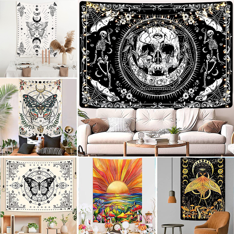 Pano De Fundo Boêmia Mandala Para Decoração De Parede Pendurado Casa A330